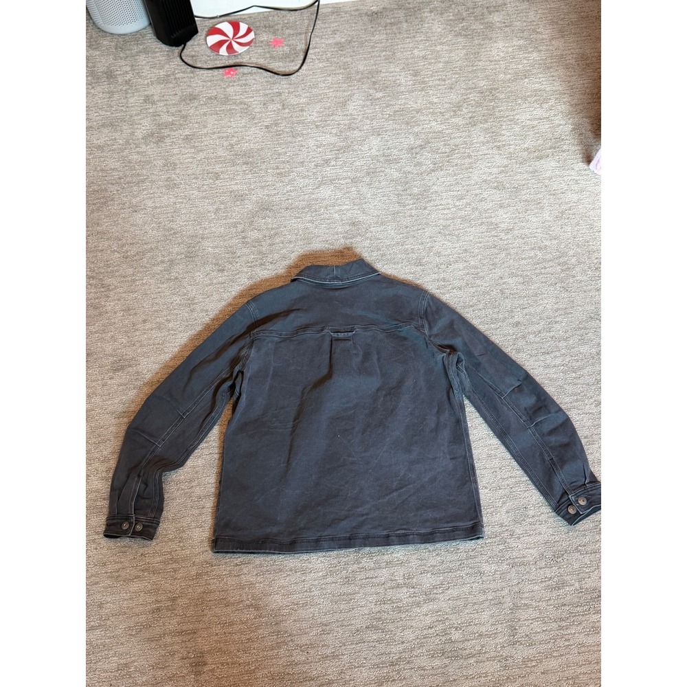 Duluth Trading Co Women Charcoal Gray Canvas Chore Jacket Utility Coat L 56466 - Picture 14 of 16